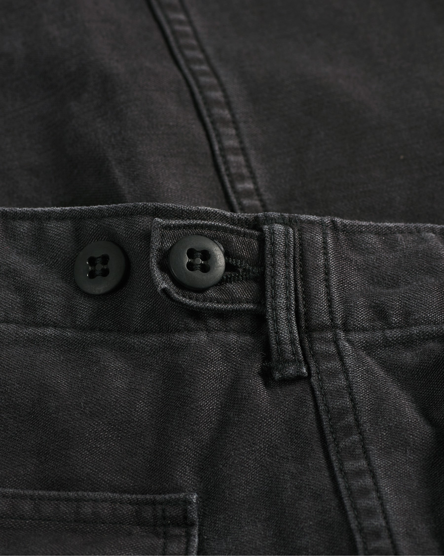 Men | Trousers | orSlow | Slim Fit Original Sateen Fatigue Pants Black