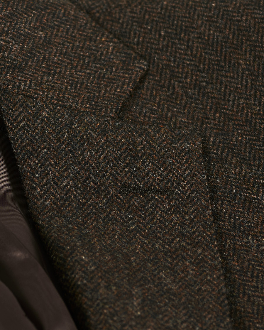 Men | Blazers | Oscar Jacobson | Fogerty Moon Herringbone Tweed Blazer Brown
