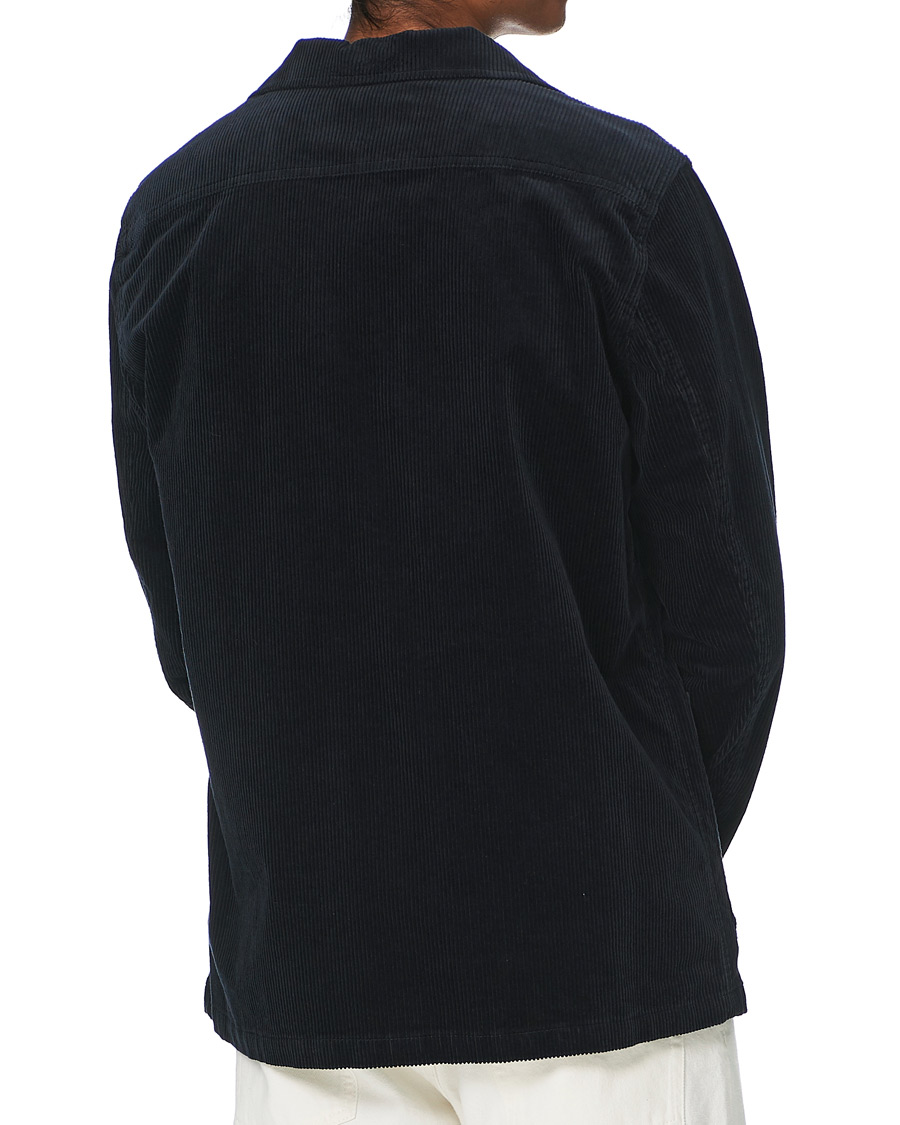 Men | Coats & Jackets | Oscar Jacobson | Hampus Corduroy Shirt Jacket Navy