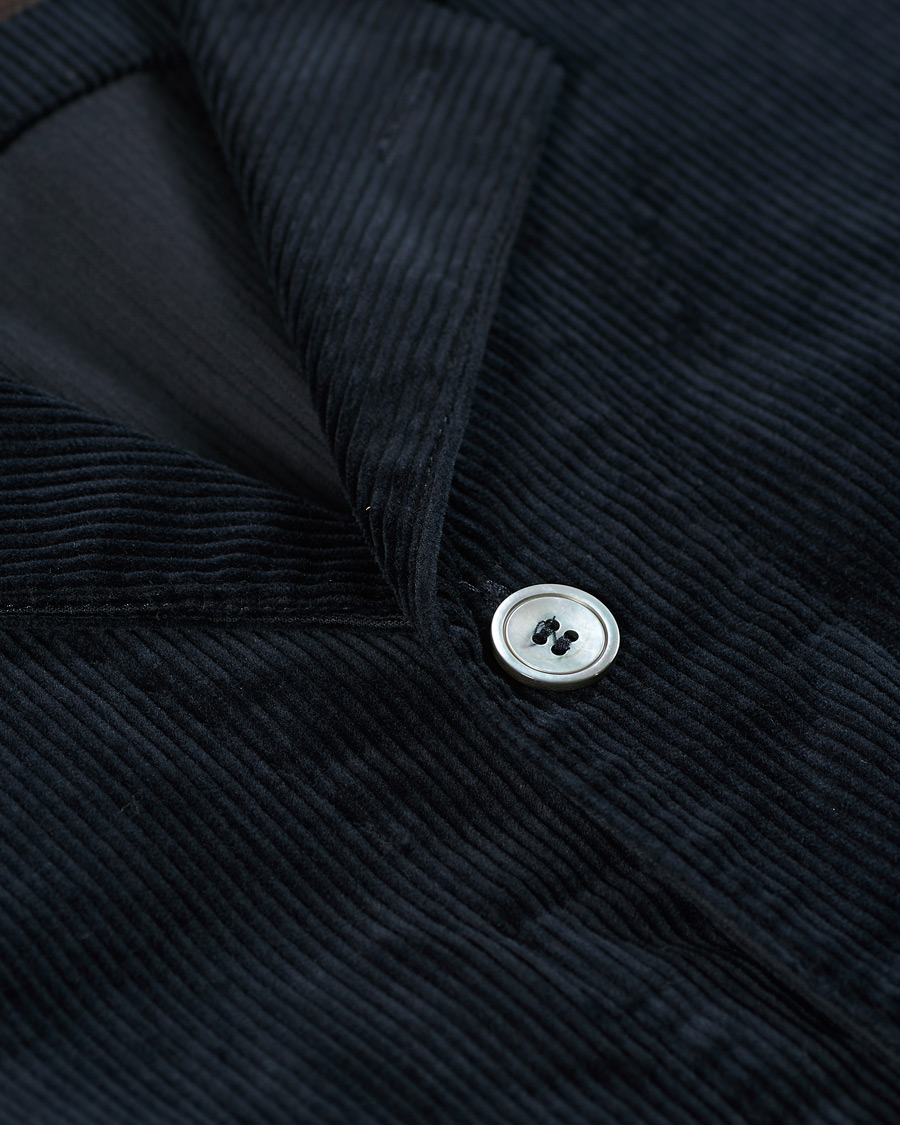 Men | Coats & Jackets | Oscar Jacobson | Hampus Corduroy Shirt Jacket Navy
