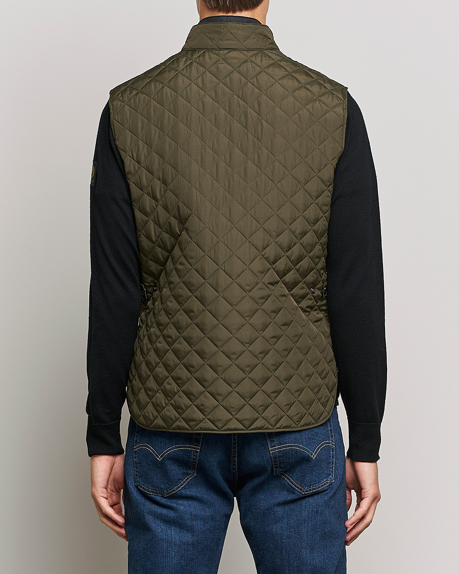 Men | Gilets | Belstaff | Waistcoat Quilted Faded Olive