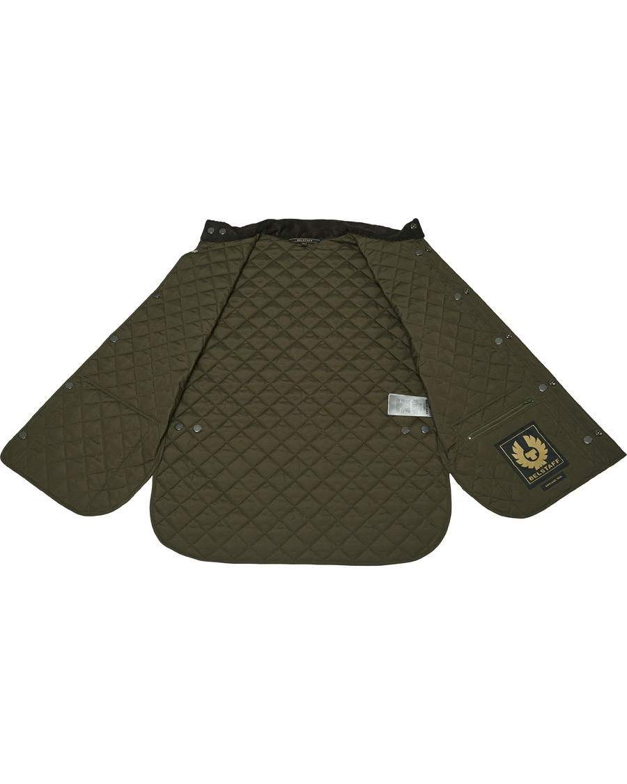 Men | Gilets | Belstaff | Waistcoat Quilted Faded Olive