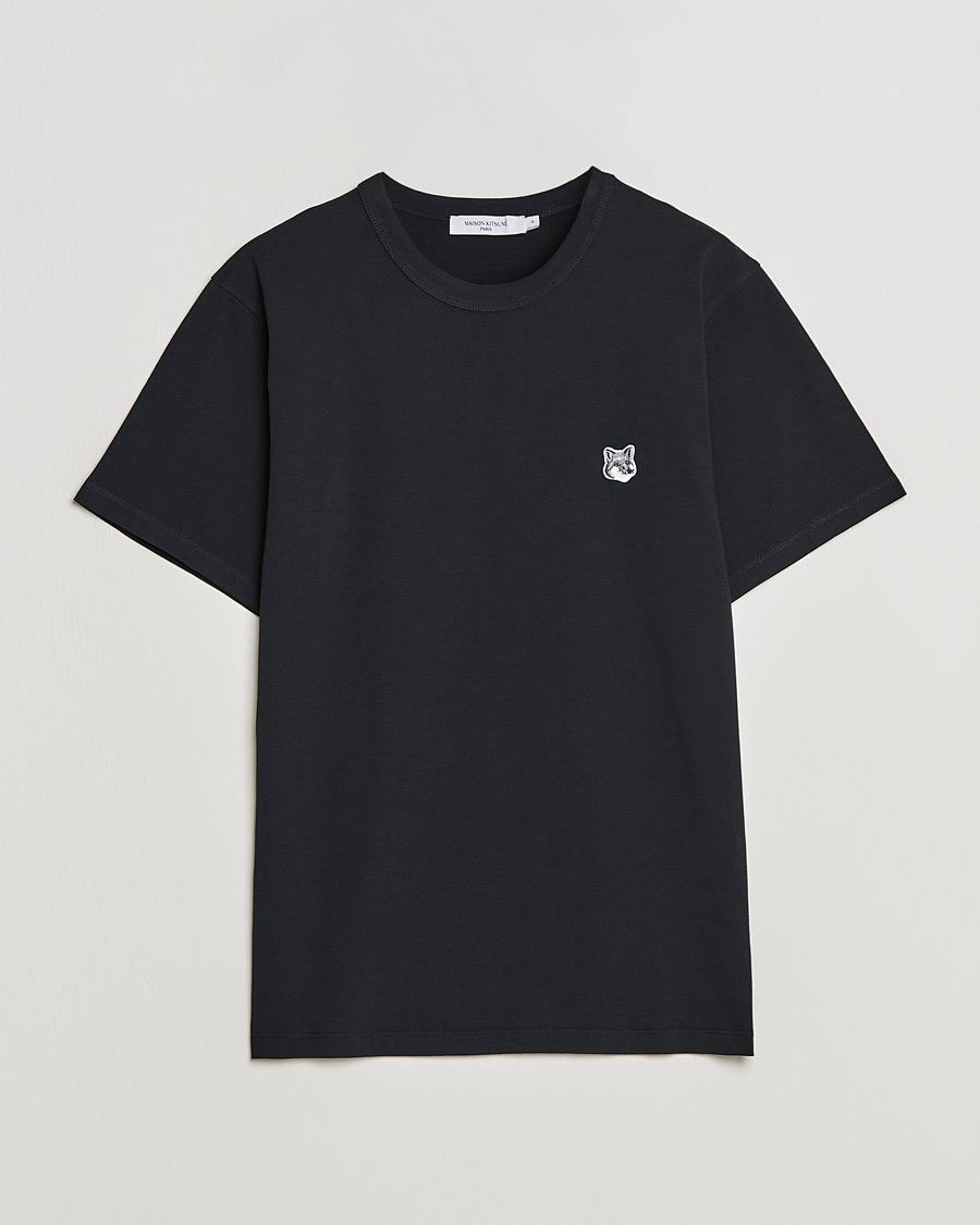 Men | T-Shirts | Maison Kitsuné | Grey Fox Head Tee Black