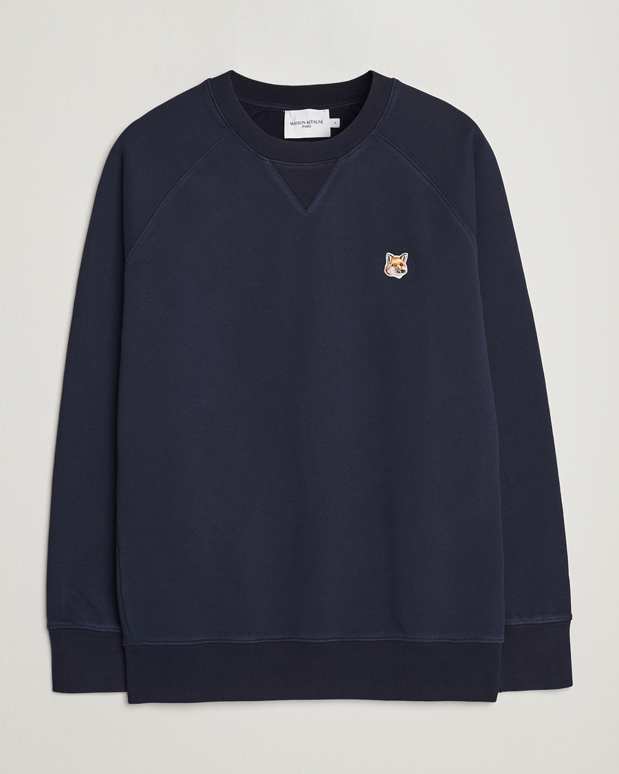 Men | Sweaters & Knitwear | Maison Kitsuné | Fox Head Sweatshirt Navy