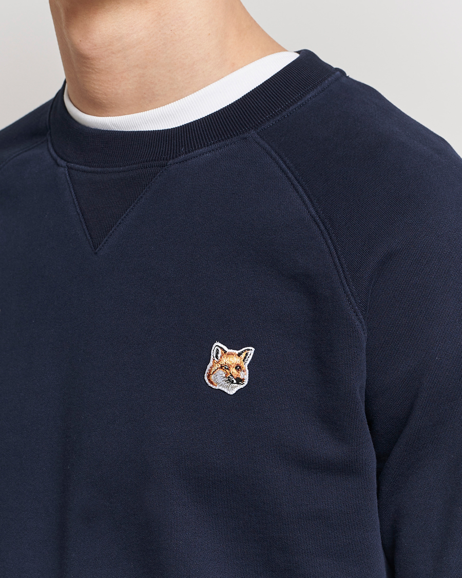 Men | Sweaters & Knitwear | Maison Kitsuné | Fox Head Sweatshirt Navy