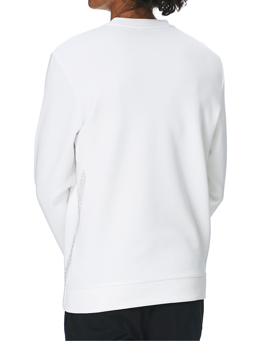 Men | Sweaters & Knitwear | BOSS GREEN | BOSS Athleisure Salbo Iconic Crew Neck Sweatashirt White
