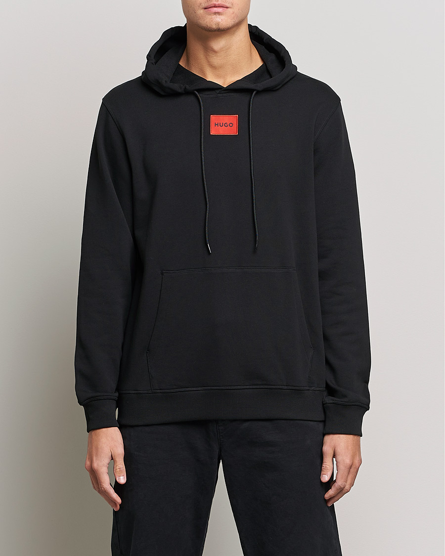 Men | Sweaters & Knitwear | HUGO | Daratschi Logo Hoodie Black