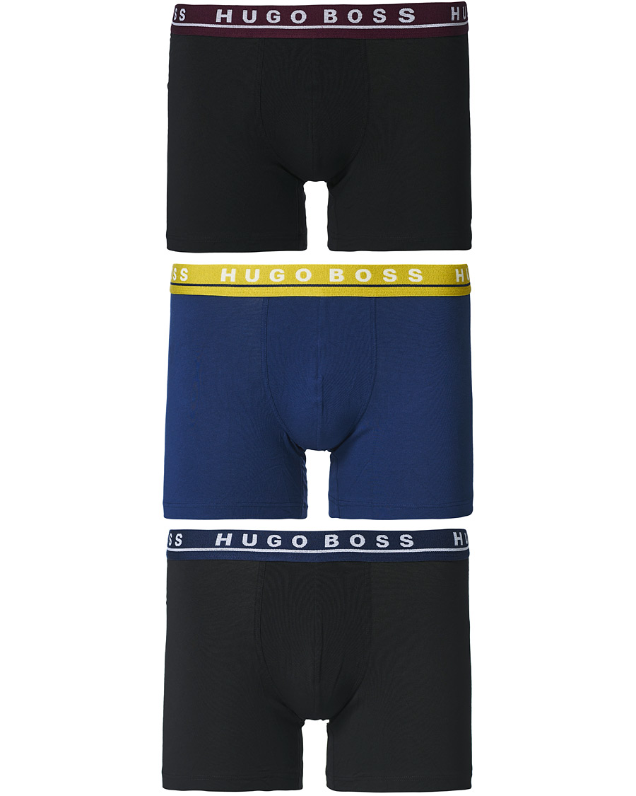 Men | Underwear & Socks | BOSS BLACK | BOSS 3-Pack Boxer Brief Black/Blue/Navy