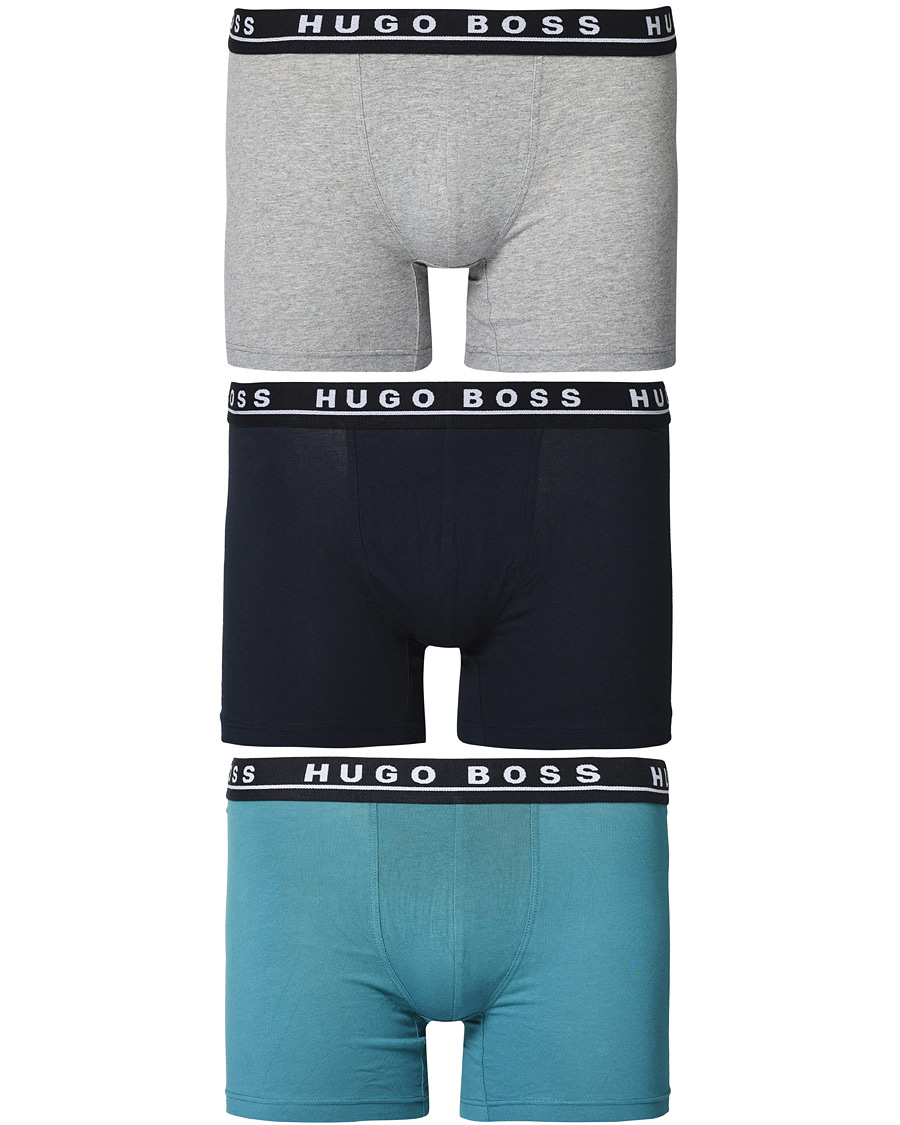 Men | Underwear | BOSS | 3-Pack Boxer Brief Grey/Black/Blue