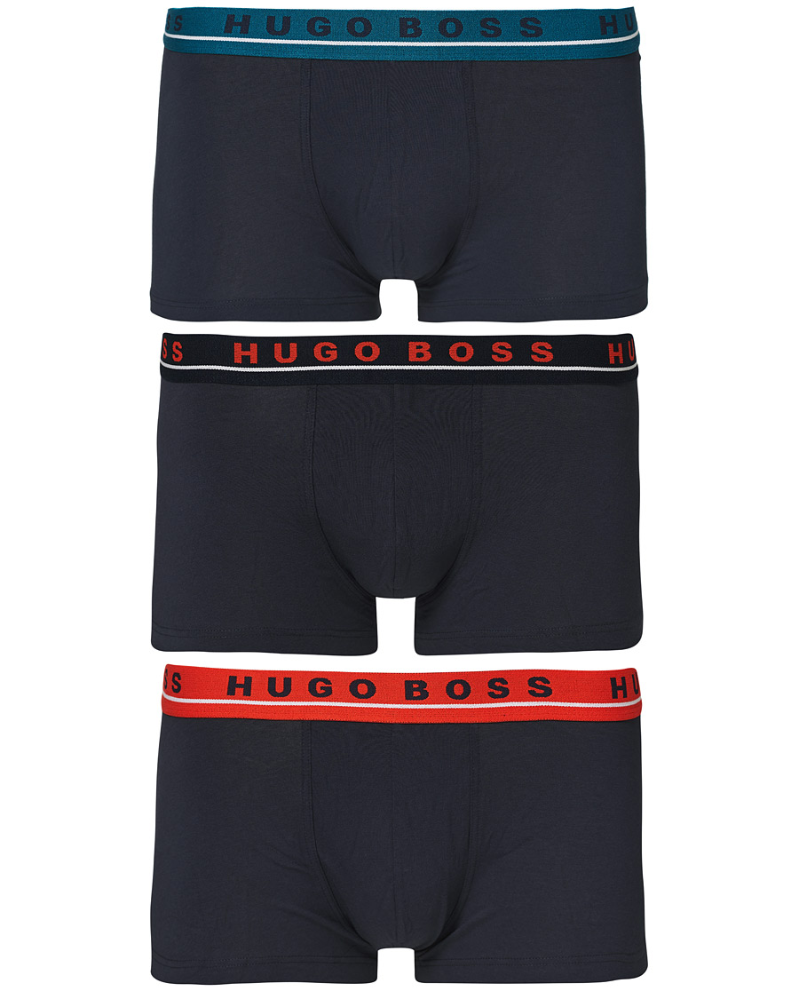Men | Underwear | BOSS | 3-Pack Boxer Trunk Dark Blue