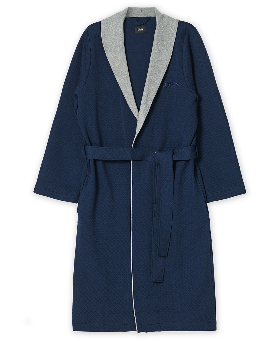 Men | Pyjamas & Robes | BOSS BLACK | BOSS Limited Robe Dark Blue