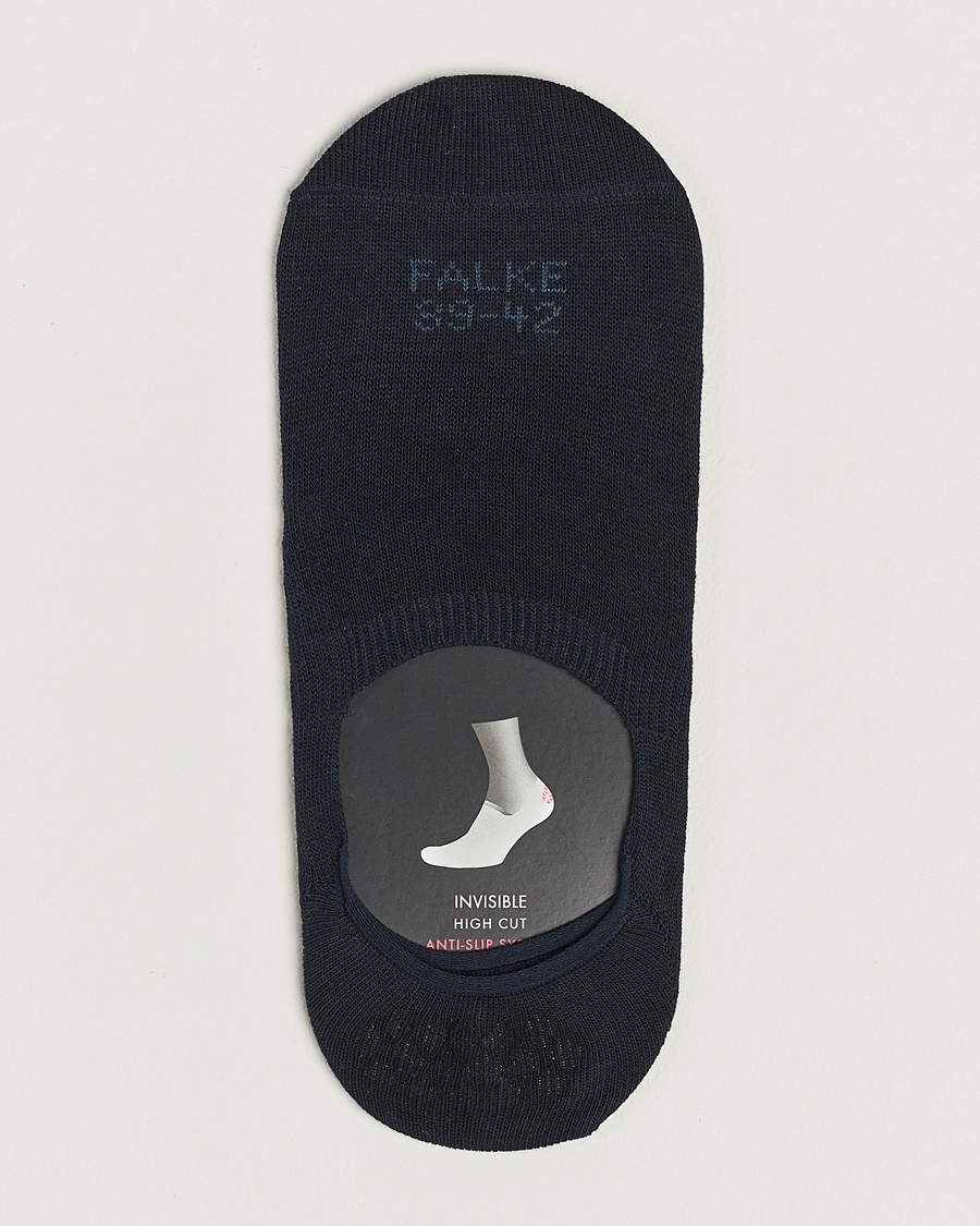 Men |  | Falke | Casual High Cut Sneaker Socks Dark Navy