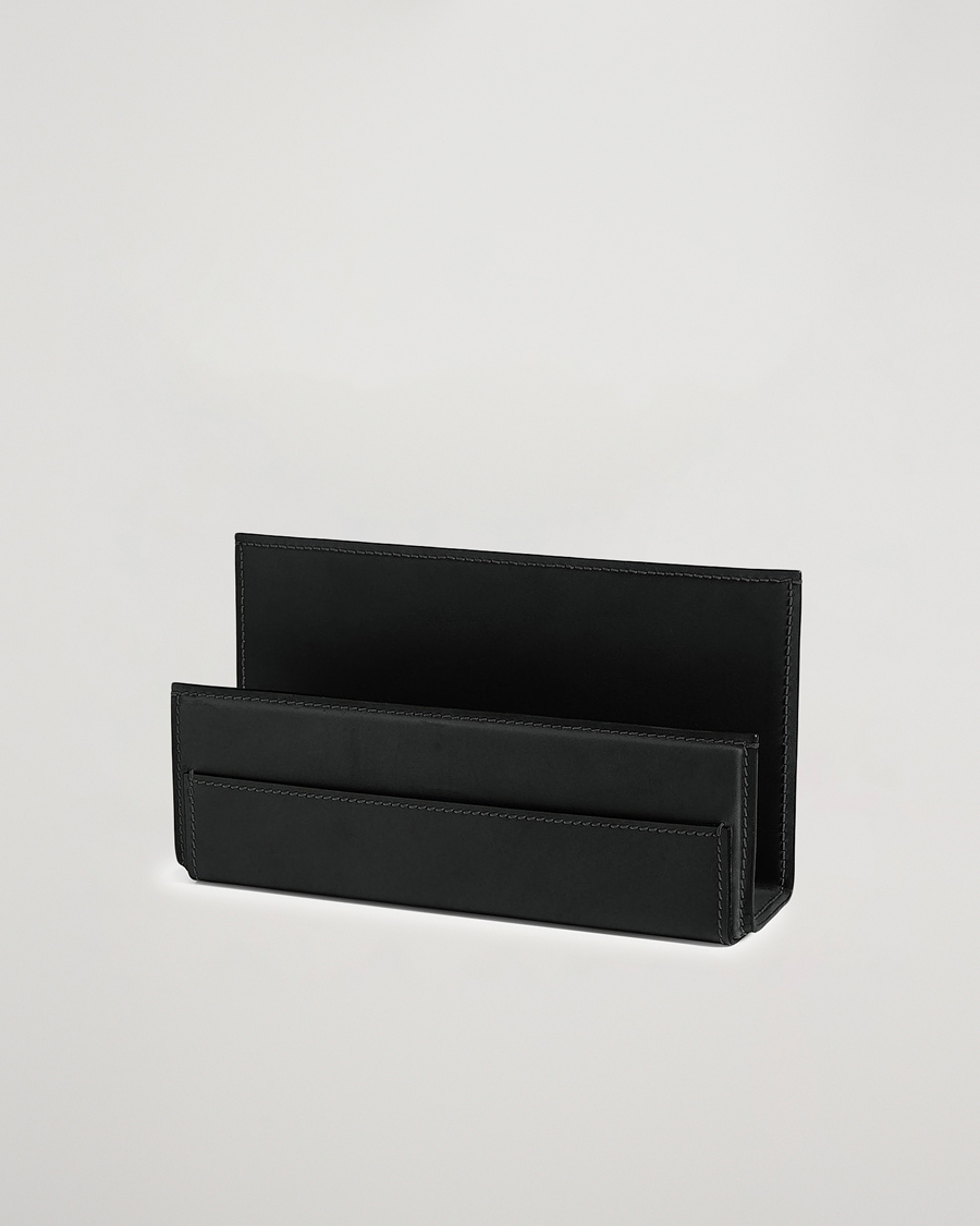 Men | Home | Ralph Lauren Home | Brennan Leather Letter Rack Black