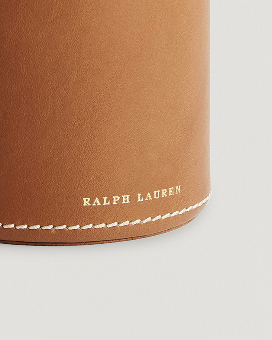 Men | Lifestyle | Ralph Lauren Home | Brennan Leather Pencil Cup Saddle Brown