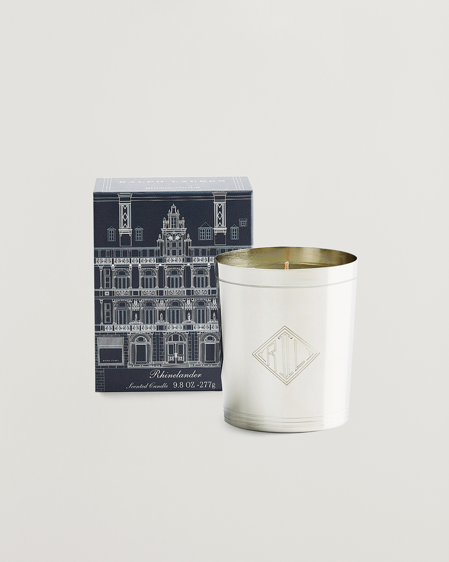 Men | Ralph Lauren Home Rhinelander Flagship Single Wick Candle Silver | Ralph Lauren Home | Rhinelander Flagship Single Wick Candle Silver