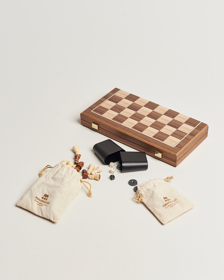 Men | Games | Manopoulos | Walnut Chess & Backgammon