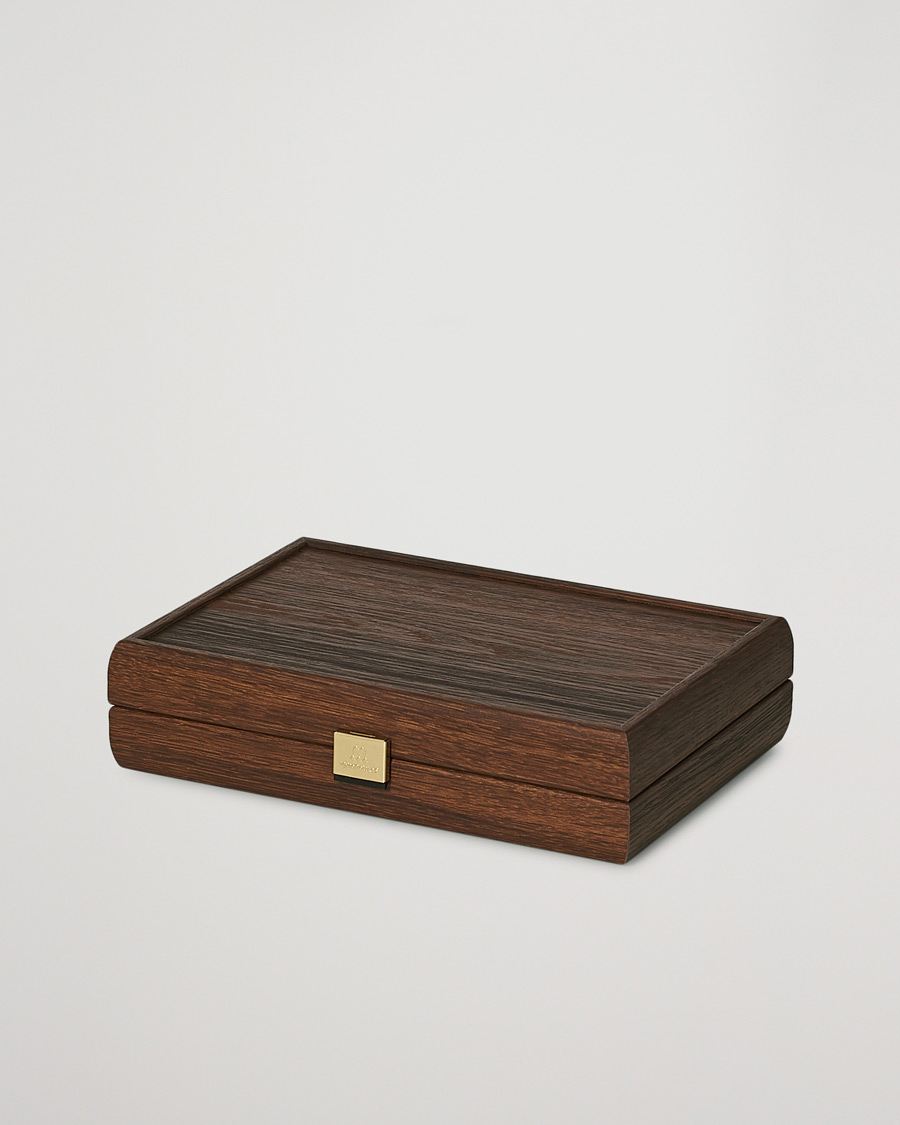 Men | For the Home Lover | Manopoulos | Wooden Card Case Dark Brown