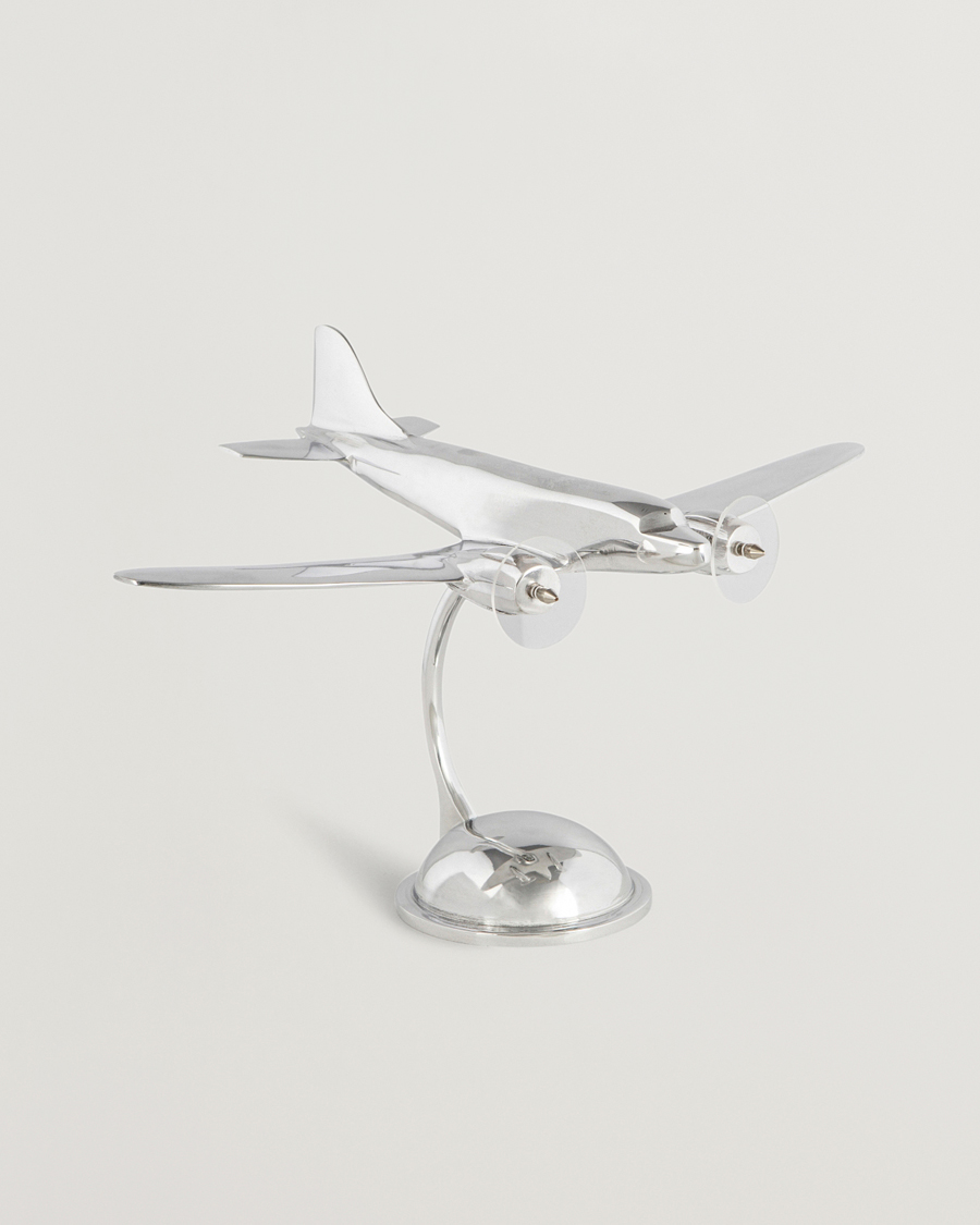 Men | Decoration | Authentic Models | Desktop DC-3 Airplane Silver
