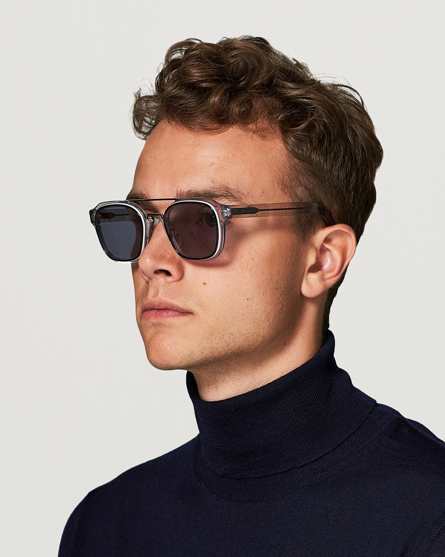 Men | Aviator Sunglasses | Prada Eyewear | 0PR 07WS Sunglasses Clear