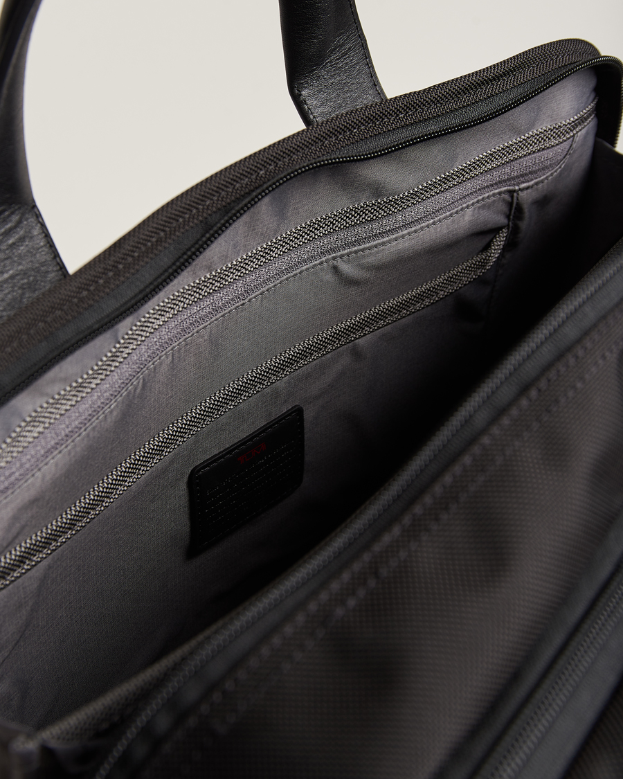TUMI Alpha 3 Expandable Organizer Laptop Brief Black at