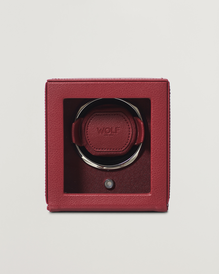 Men | WOLF Cub Single Winder With Cover Bordeaux | WOLF | Cub Single Winder With Cover Bordeaux