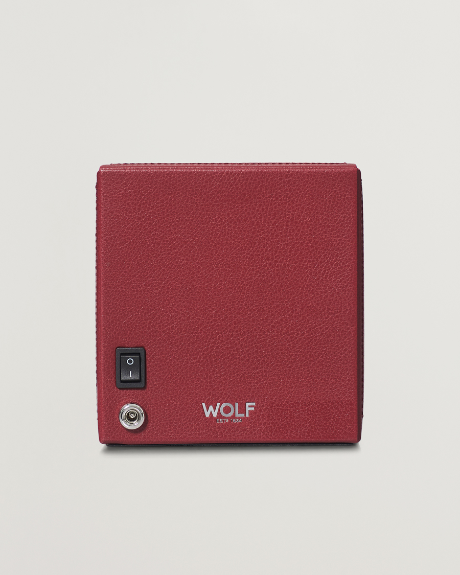 Men | WOLF Cub Single Winder With Cover Bordeaux | WOLF | Cub Single Winder With Cover Bordeaux