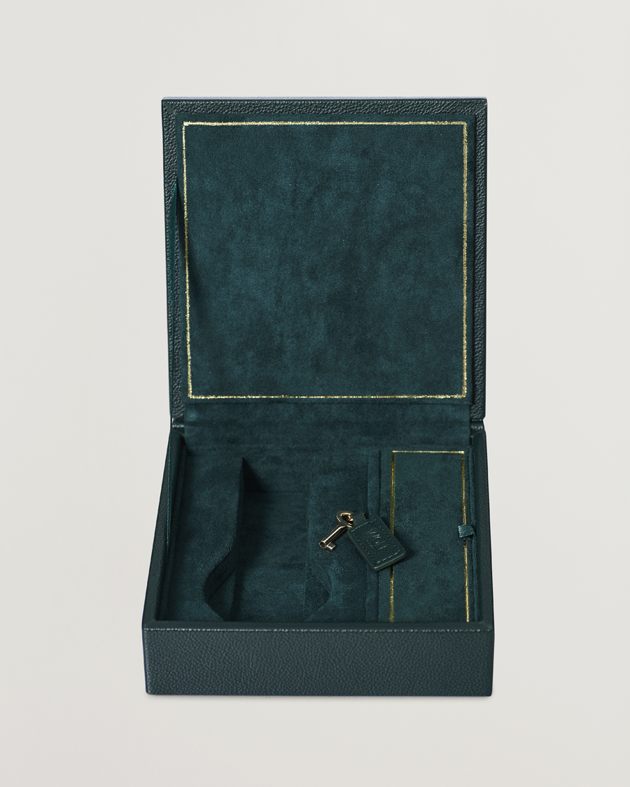 Men | WOLF British Racing Green Double Watch Winder | WOLF | British Racing Green Double Watch Winder
