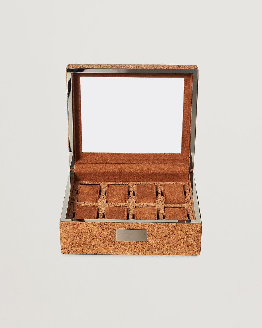 Men | WOLF Analog/Shift 1976 8 Piece Watch Box Cork | WOLF | Analog/Shift 1976 8 Piece Watch Box Cork