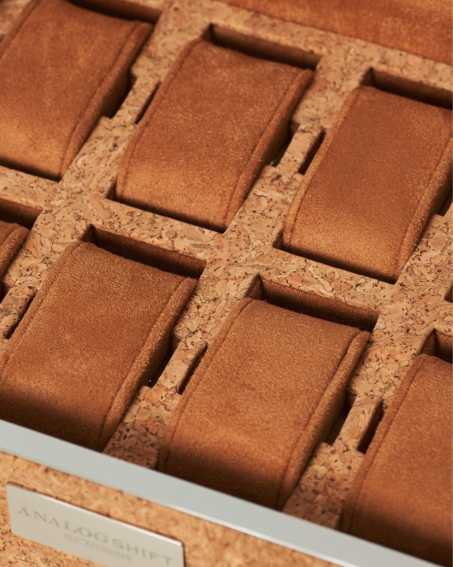 Men | WOLF Analog/Shift 1976 8 Piece Watch Box Cork | WOLF | Analog/Shift 1976 8 Piece Watch Box Cork