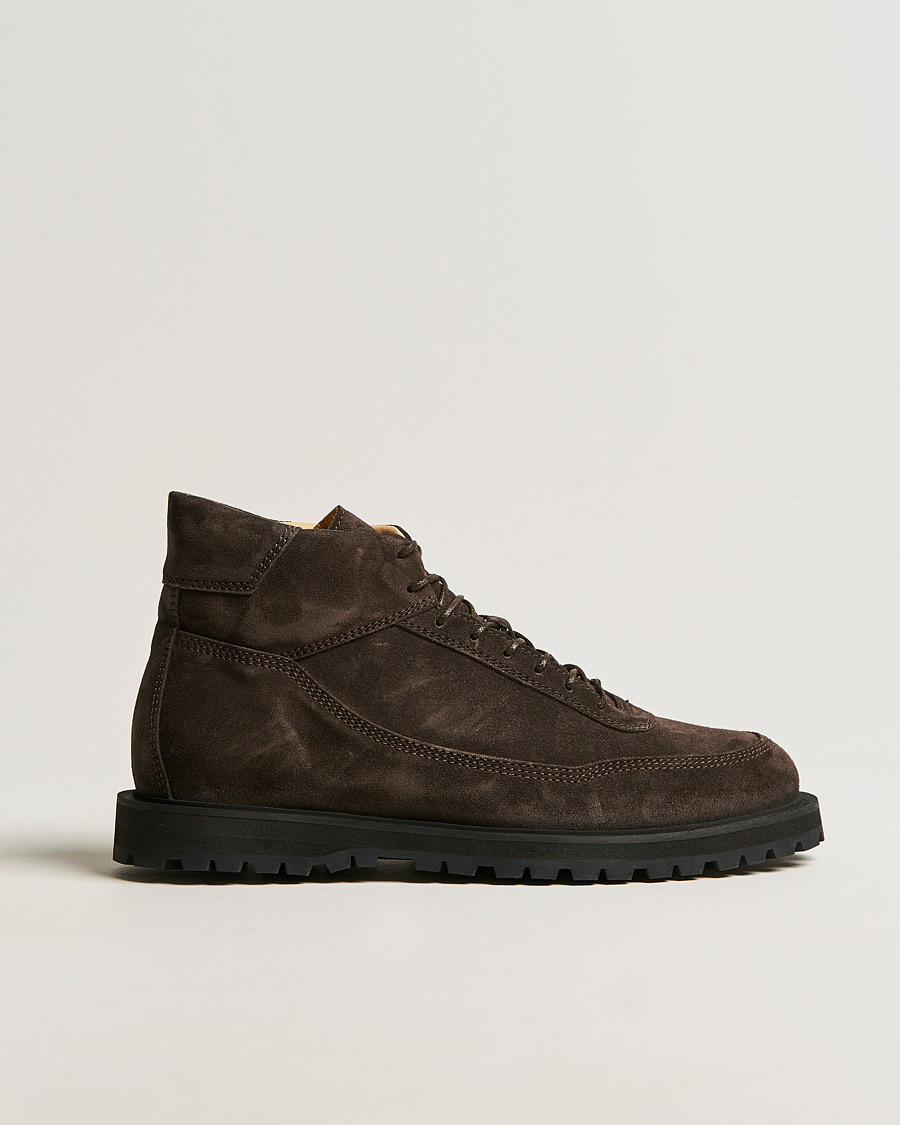 Men | Winter shoes | C.QP | Sabulo Suede Boot Dark Brown
