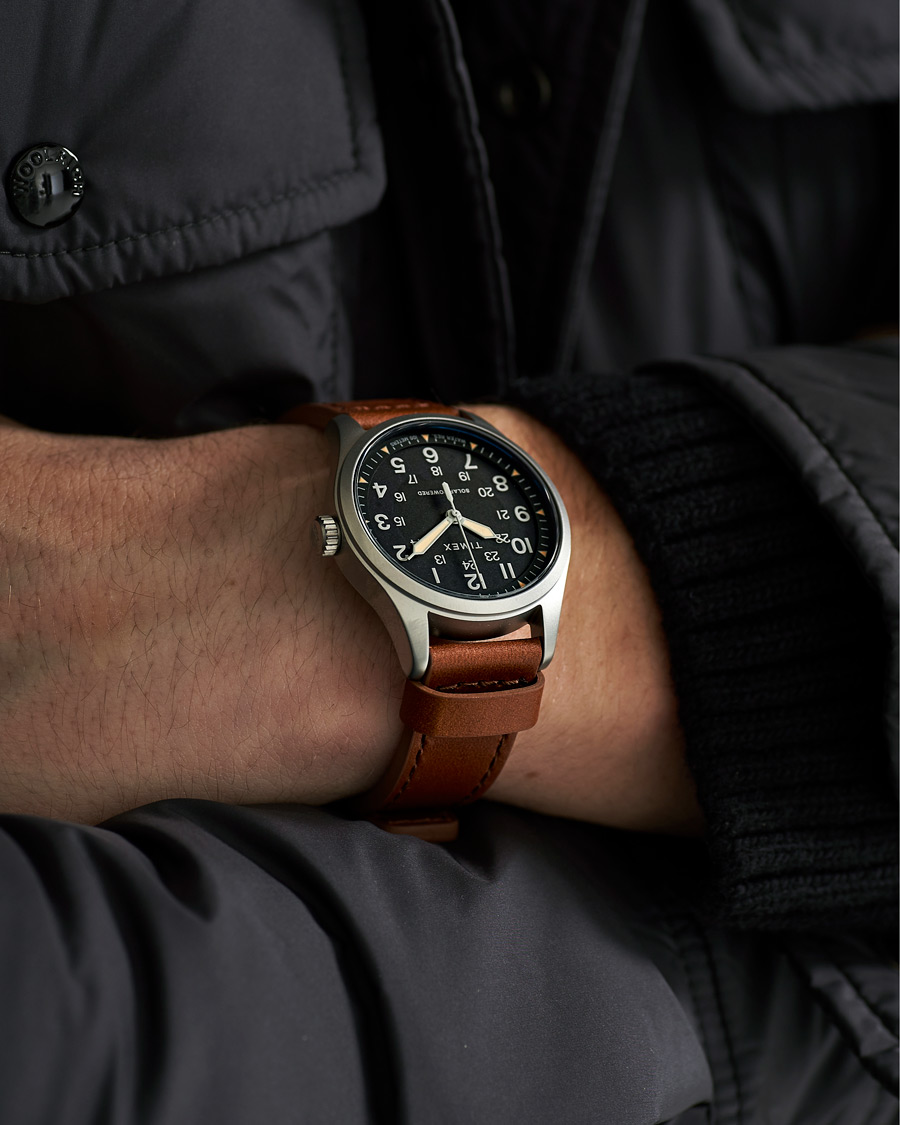 Men | Timex Field Post Solar Watch 36mm Brown/Black | Timex | Field Post Solar Watch 36mm Brown/Black