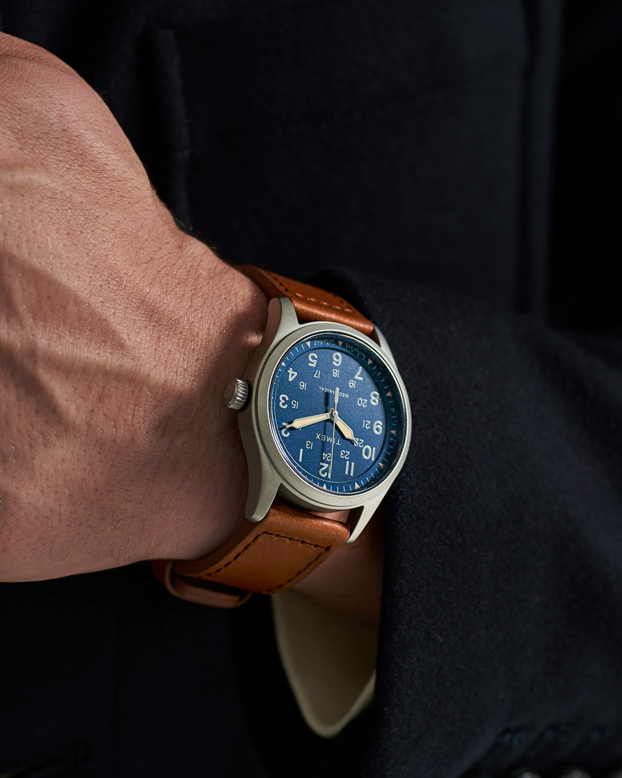 Men | Watches | Timex | Field Post Mechanical Watch 38mm Blue Dial