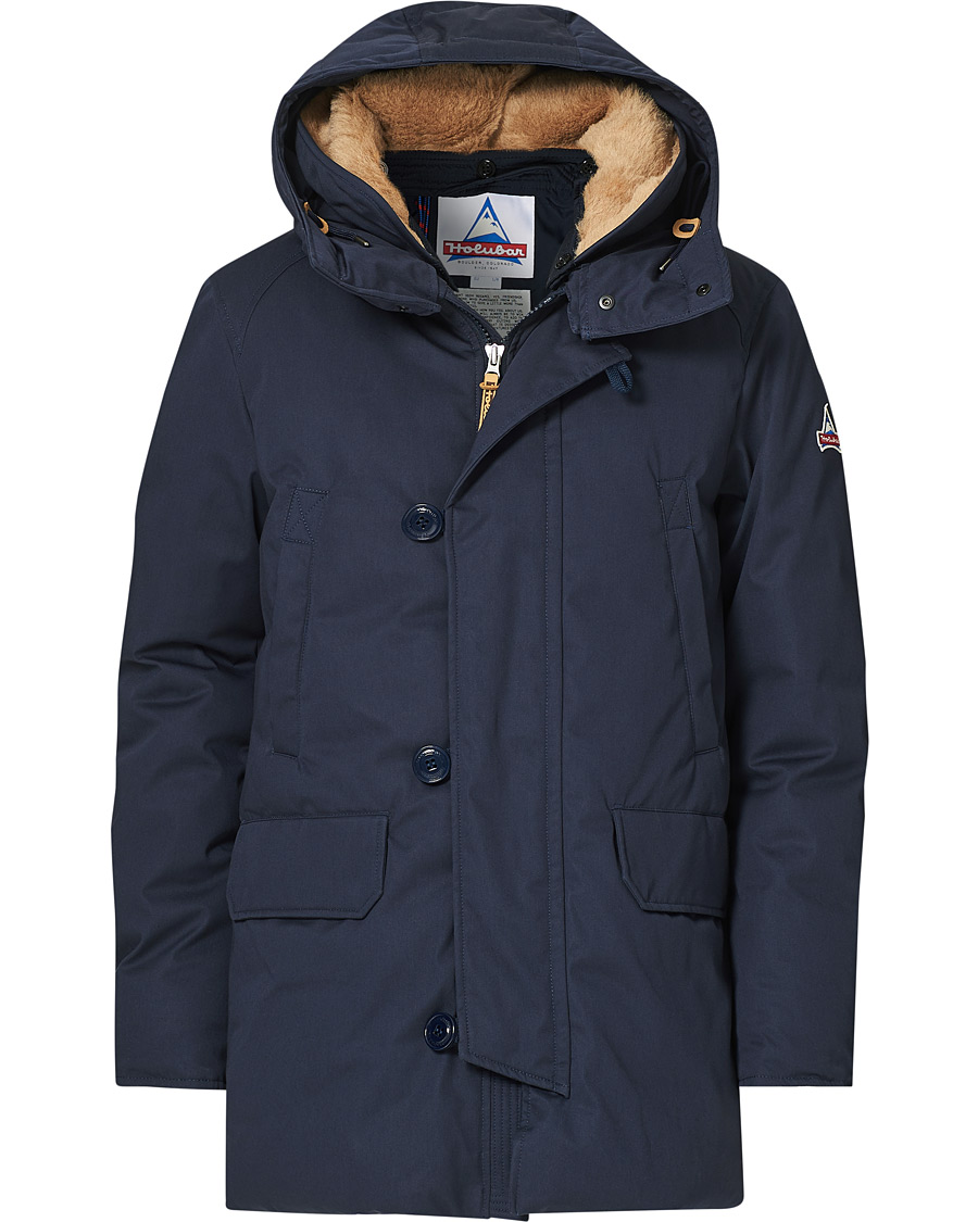 Men | Coats & Jackets | Holubar | M289 Boulder Cotton Parka New Blue