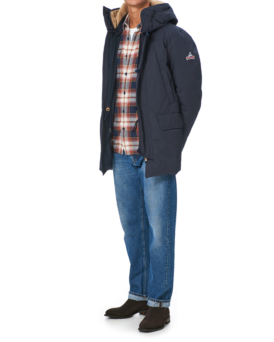 Men | Coats & Jackets | Holubar | M289 Boulder Cotton Parka New Blue