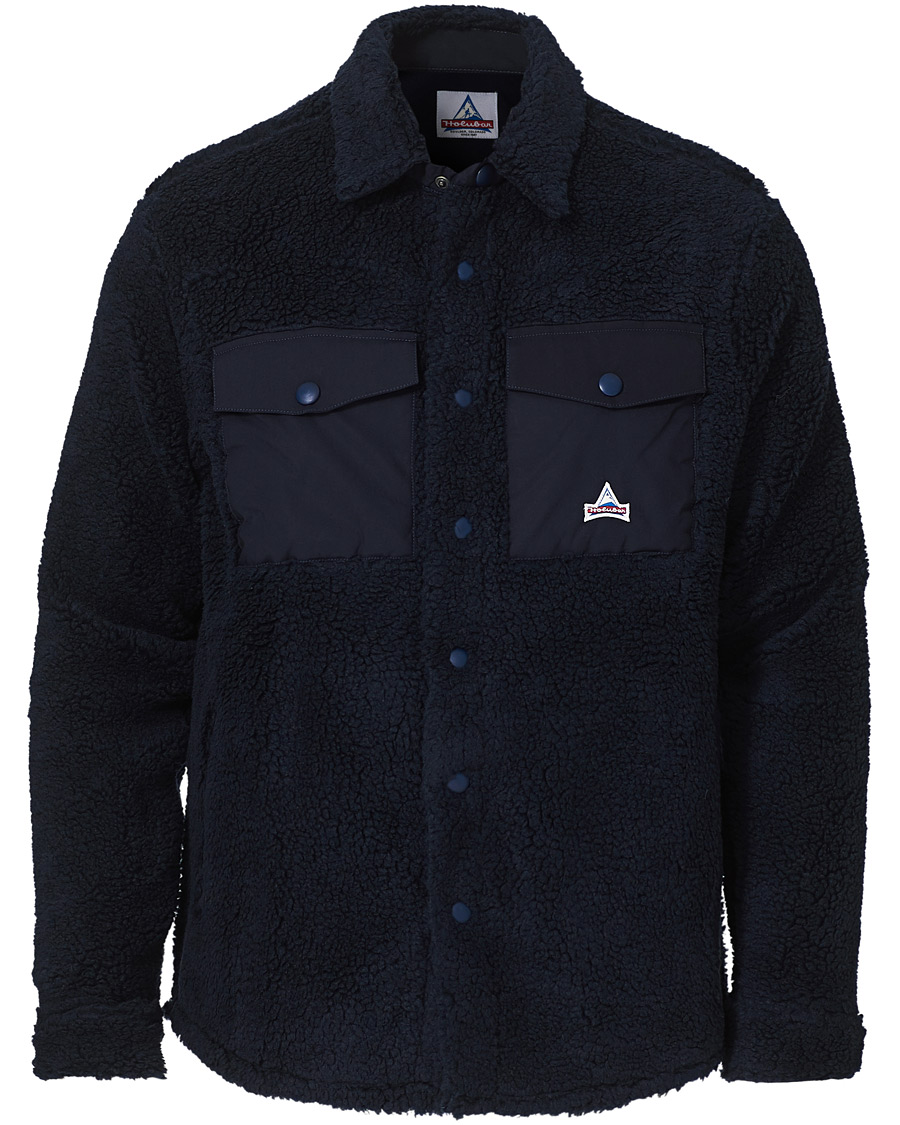 Men | Shirts | Holubar | M155 Fleece Overshirt Dark Blue