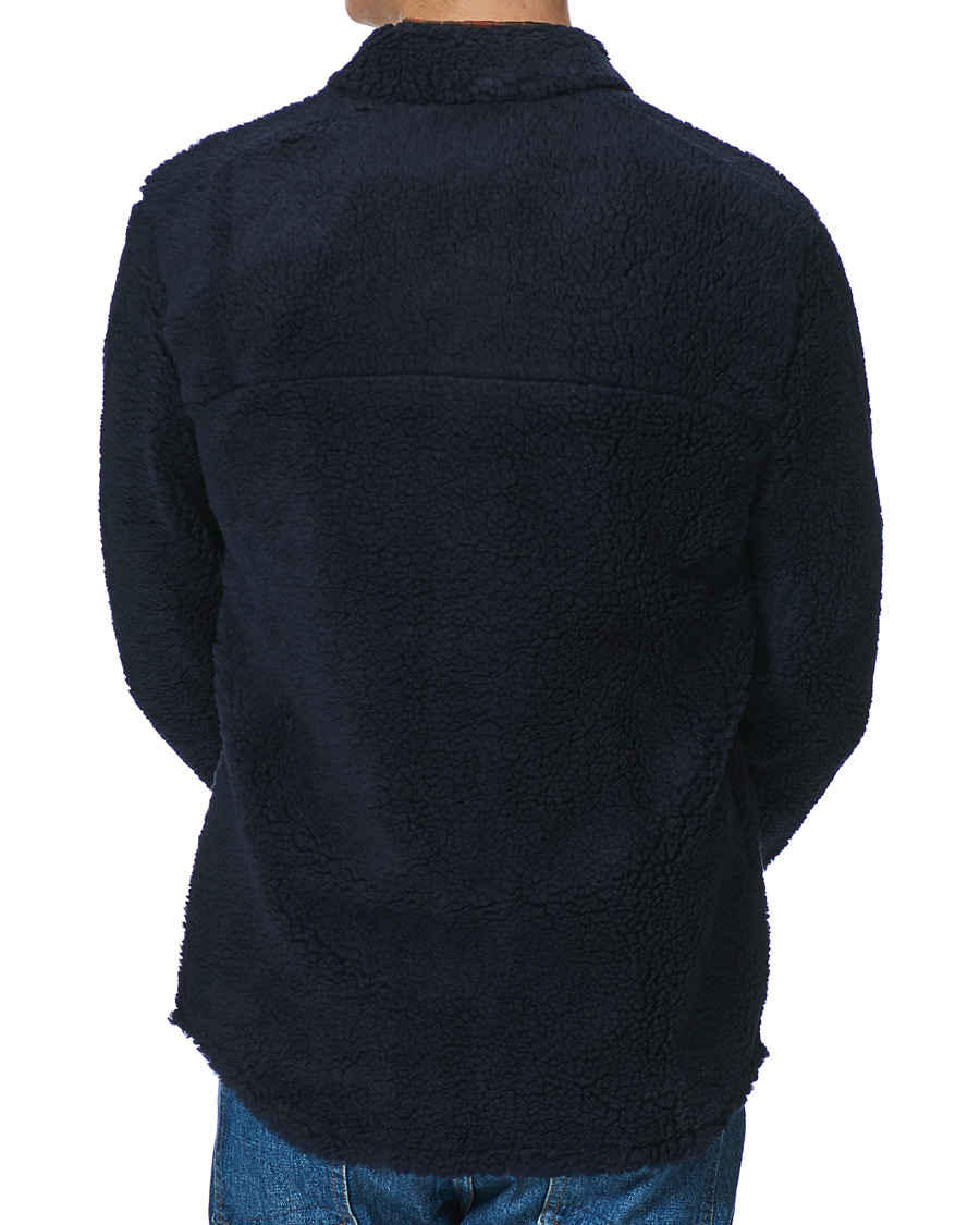 Men | Shirts | Holubar | M155 Fleece Overshirt Dark Blue