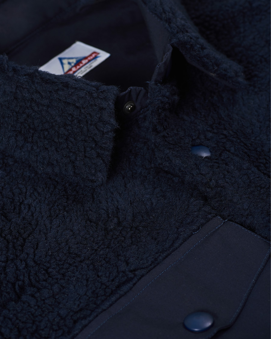 Men | Shirts | Holubar | M155 Fleece Overshirt Dark Blue