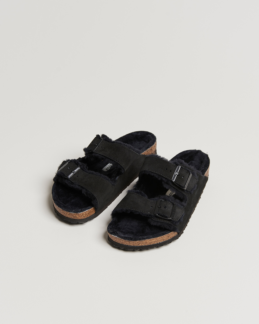 Men | Our 100 Best Gifts | BIRKENSTOCK | Arizona Shearling Classic Footbed Black Suede