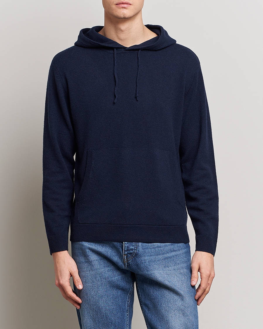 Men |  | People's Republic of Cashmere | Cashmere Hoodie Navy