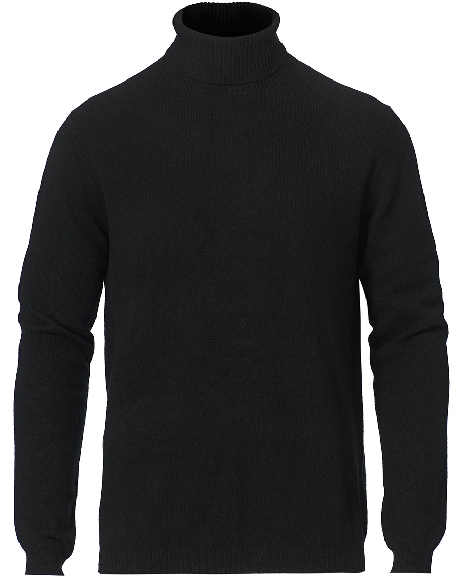 Men | Sweaters & Knitwear | People's Republic of Cashmere | Cashmere Turtleneck Black