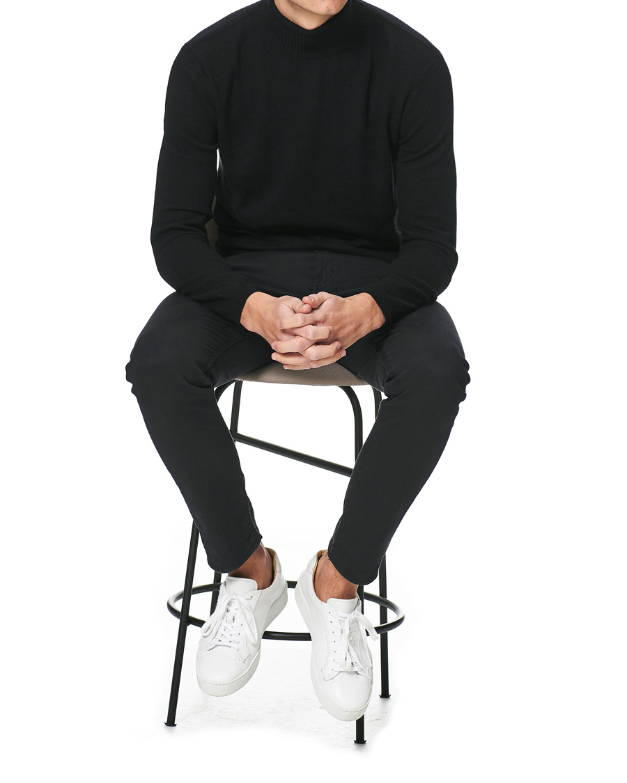 Men | Sweaters & Knitwear | People's Republic of Cashmere | Cashmere Turtleneck Black