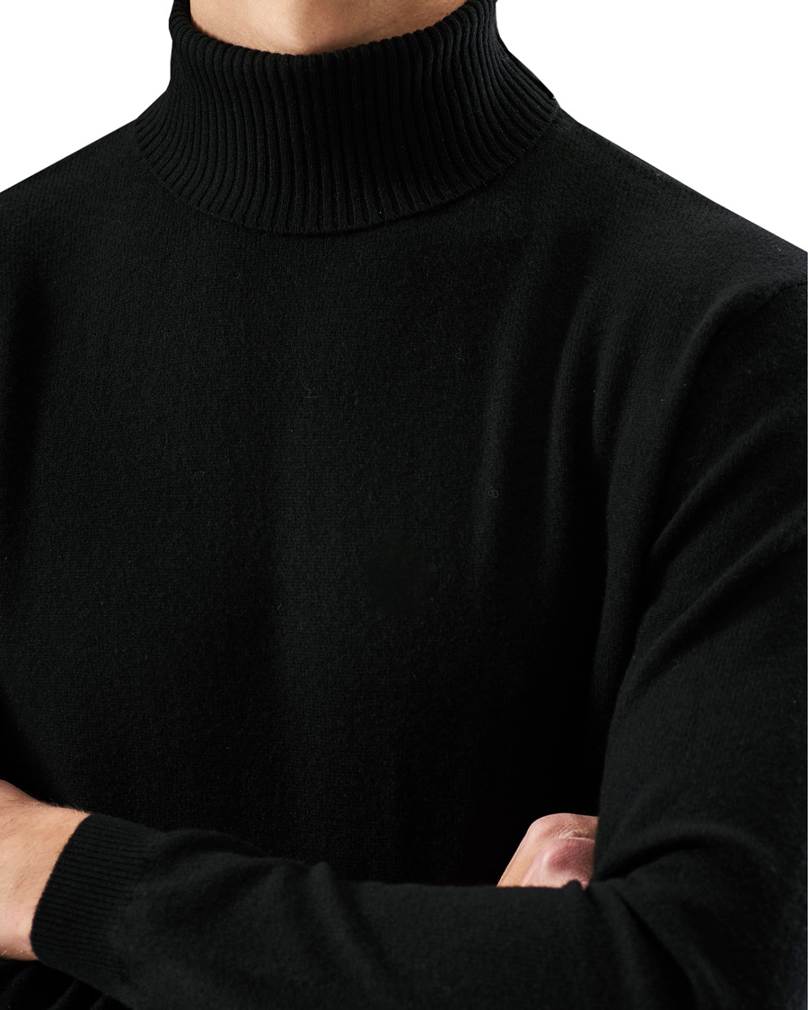 Men | Sweaters & Knitwear | People's Republic of Cashmere | Cashmere Turtleneck Black