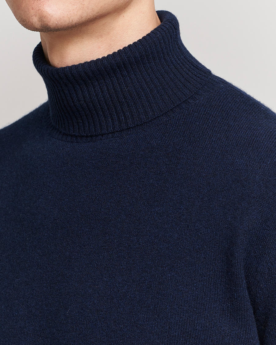 Men | Sweaters & Knitwear | People's Republic of Cashmere | Cashmere Turtleneck Navy