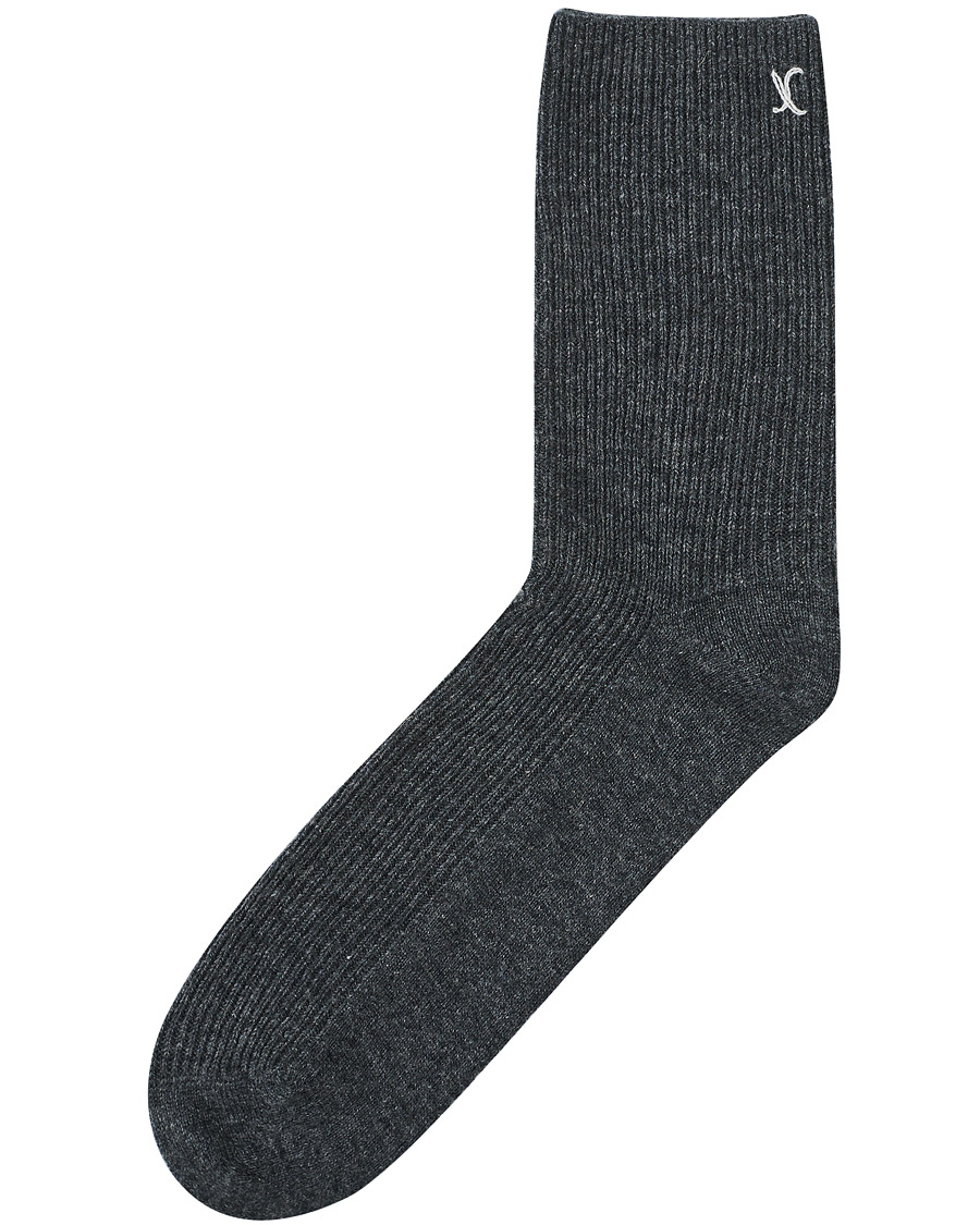 Men | Underwear & Socks | People's Republic of Cashmere | Cashmere Socks Dark Grey