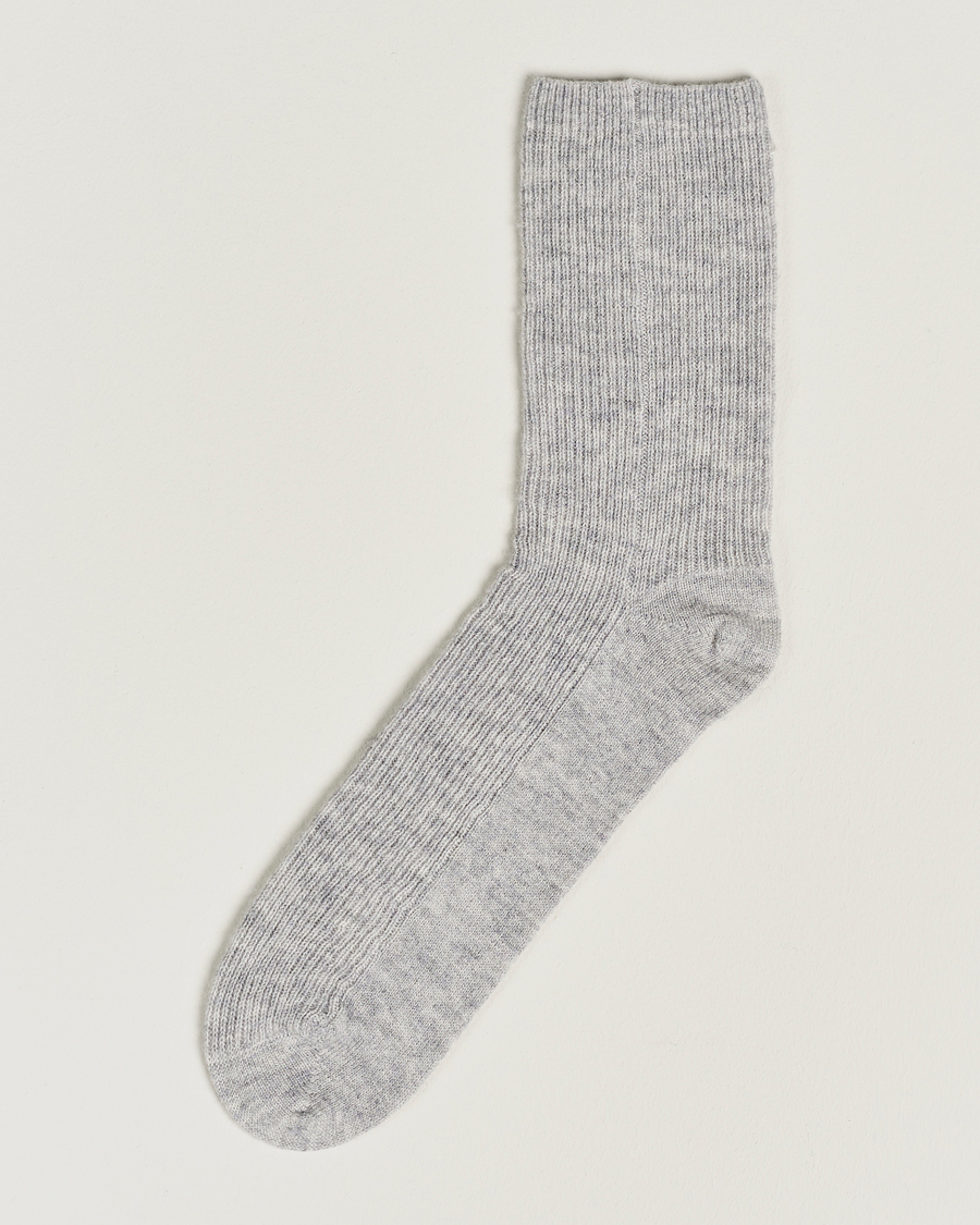 Men | Underwear & Socks | People's Republic of Cashmere | Cashmere Socks Ash Grey