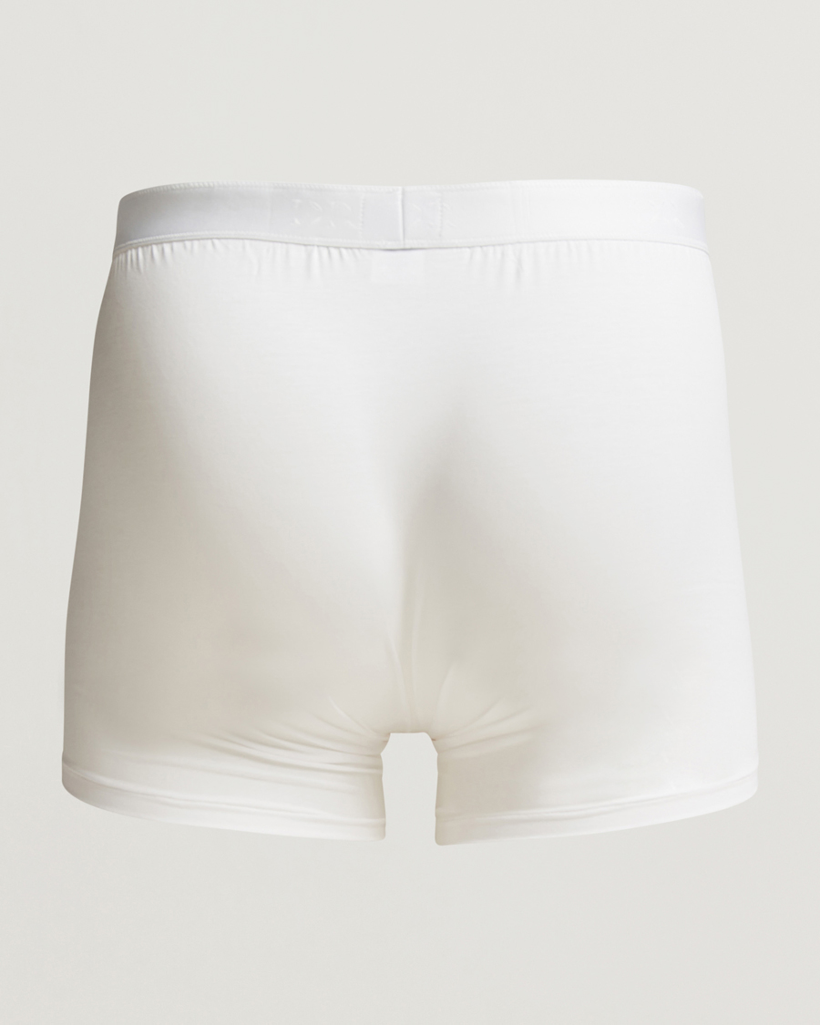 Men | Loungewear | Derek Rose | Pima Cotton Stretch Trunk White