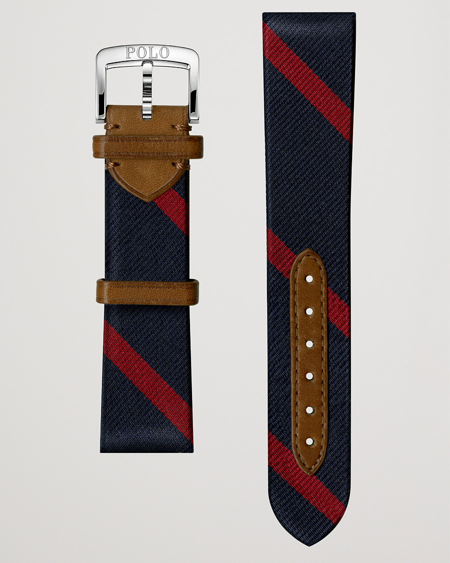 Men | Watch straps | Polo Ralph Lauren | Sporting Silk Strap Navy/Red
