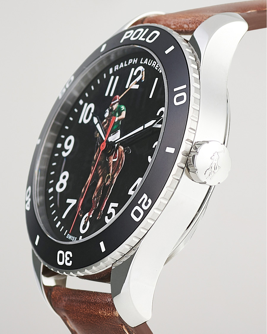 Men | Polo Ralph Lauren 42mm Automatic Pony Player Black Dial | Polo Ralph Lauren | 42mm Automatic Pony Player Black Dial