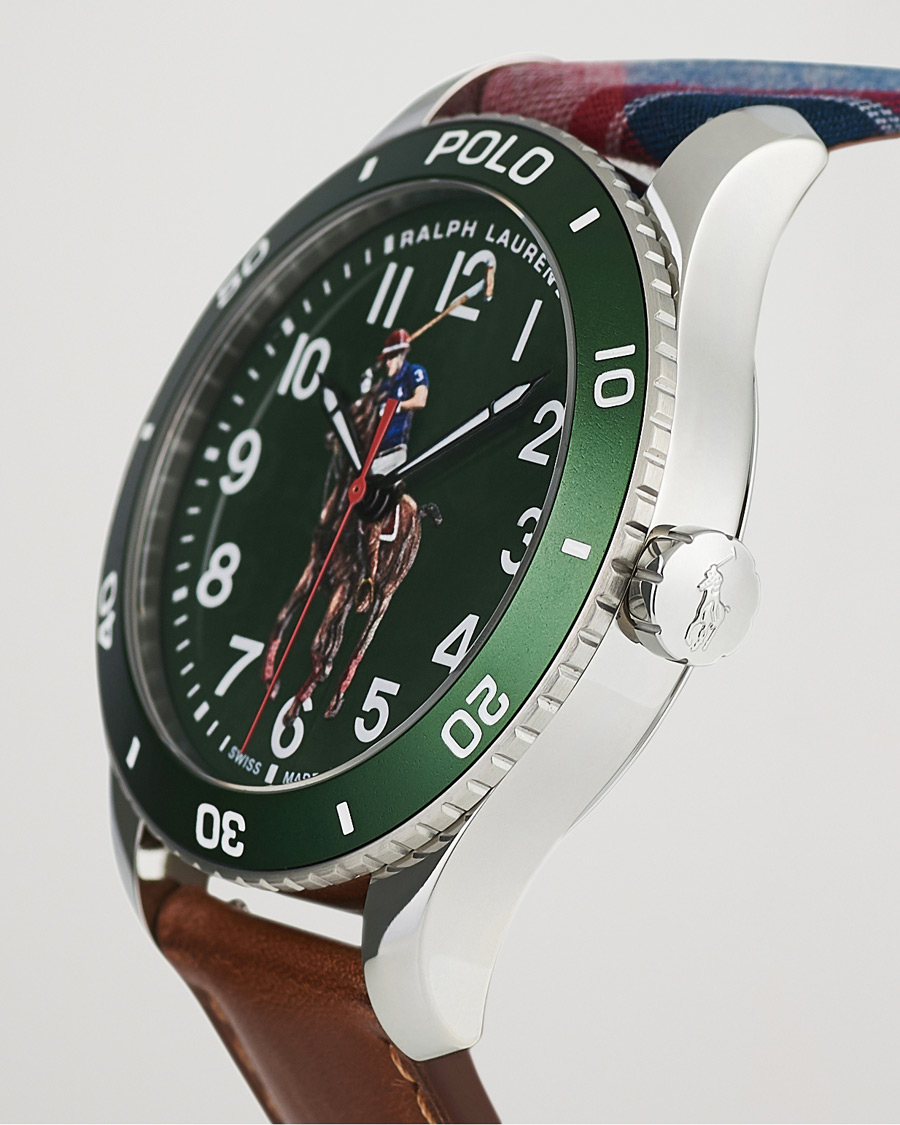 Men | Polo Ralph Lauren 42mm Automatic Pony Player  Green Dial | Polo Ralph Lauren | 42mm Automatic Pony Player  Green Dial