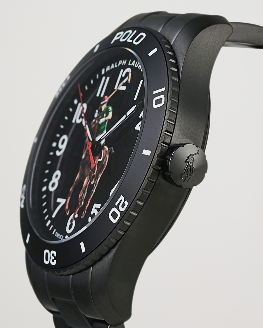 Men | Polo Ralph Lauren 42mm Automatic Pony Player Black Dial | Polo Ralph Lauren | 42mm Automatic Pony Player Black Dial